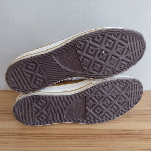 Converse Chuck Taylor 70 High Crafted Patches Sneakers Shoes Burnt Honey M10 W12 - Picture 8 of 11